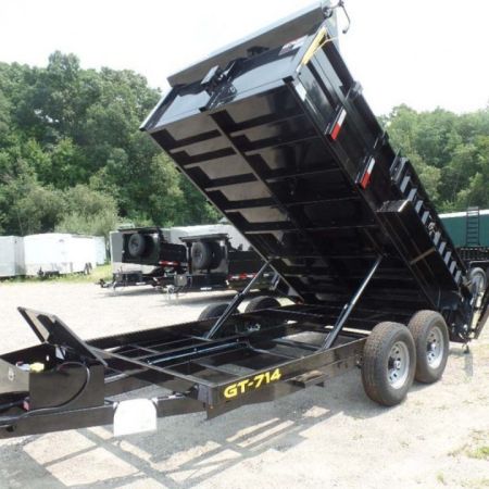 New 2025 Griffin Trailers 14 FT, Dump Trailer 7X14, 2 ft. sides , 14,000 lb. GVWR, Triple Frame, Ramps Dump Trailer