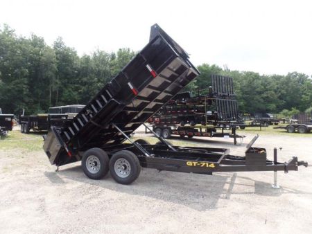 New 2025 Griffin Trailers 14 FT, Dump Trailer 7X14, 2 ft. sides , 14,000 lb. GVWR, Triple Frame, Ramps Dump Trailer