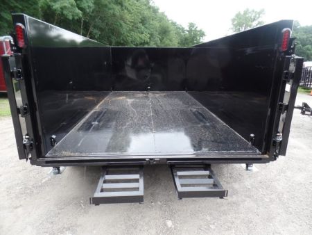 New GRIFFIN BRAND , 14 FT, Dump Trailer 7X14X4'High Sides 14,000 lb. GVWR, Griffin Brand. Triple Frame, Ramps