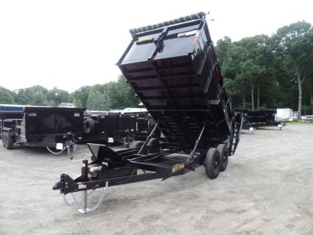 New GRIFFIN BRAND , 14 FT, Dump Trailer 7X14X4'High Sides 14,000 lb. GVWR, Griffin Brand. Triple Frame, Ramps