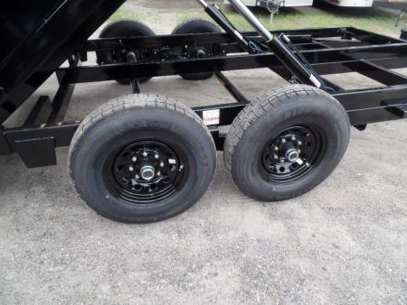 New GRIFFIN BRAND , 14 FT, Dump Trailer 7X14X4'High Sides 14,000 lb. GVWR, Griffin Brand. Triple Frame, Ramps