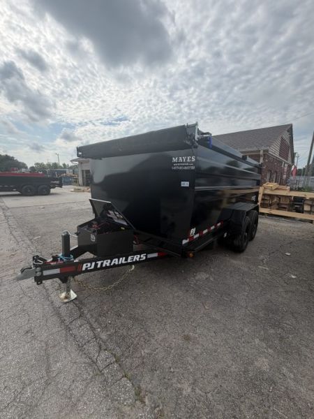 New 2027 PJ Trailers D7142 Dump Trailer 83X14 TA HIGH SIDE (GVW:14000) BLACK