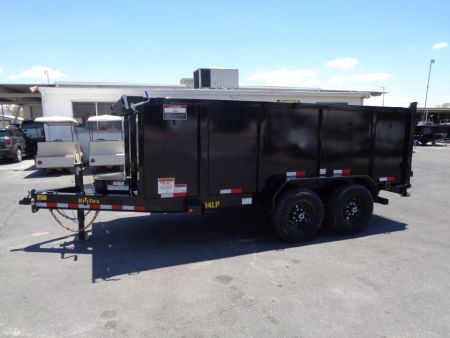 New 2027 Big Tex Trailers * 14LP-14 P4 * 14Ft 4Ft-Side Heavy Duty Ultra Low Profile 14k Dump Trailer w/ 4Ft Sides