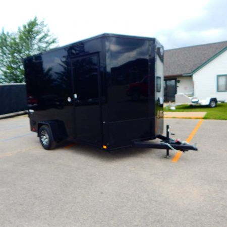 New 2027 Impact Trailers 7 x 12 Quake Flat Top V-Nose 5K Brake Cargo / Enclosed Trailer