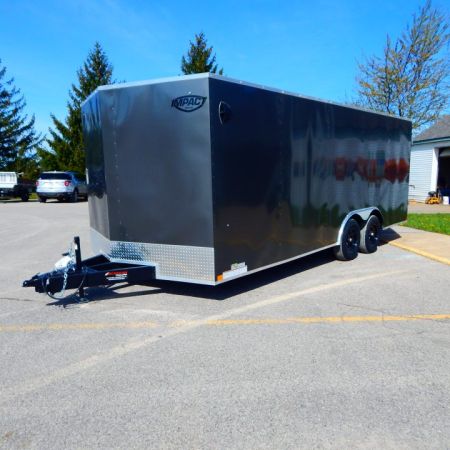 New 2027 Impact Trailers 8.5 x 24 Quake Flat Top V-Nose Car Hauler 10K Cargo / Enclosed Trailer