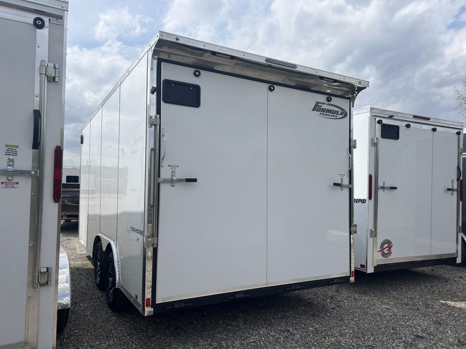 New 2026 Formula Trailers TRAVERSE 20 FT ENCLOSED CAR HAULER 7 FT INT RAMP DOOR 10K GVWR