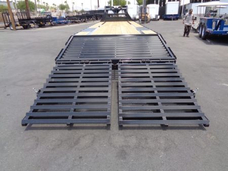 New 2027 Big Tex Trailer * 14GN-33D5A * 33ft Single Wheel Tandem Axle Gooseneck Trailer W/ Mega Ramps
