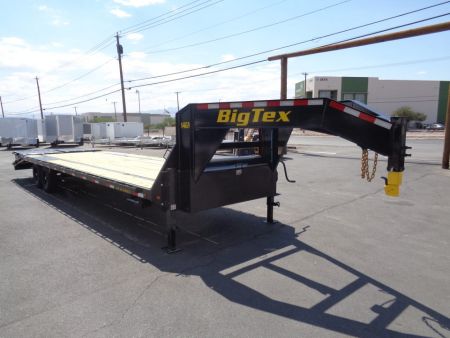 New 2027 Big Tex Trailer * 14GN-30D5A * 30ft Single Wheel Tandem Axle Gooseneck Trailer W/ Mega Ramps