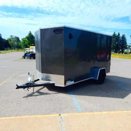 New 2027 Impact Trailers 6 X 12 Quake Flat Top V-Nose 3K Cargo / Enclosed Trailer