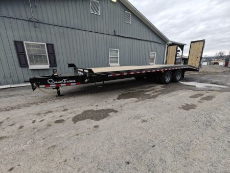 New Quality Pro Grade Pintle Deckover - 25' / 25K GVWR / Wood Filled Ramps