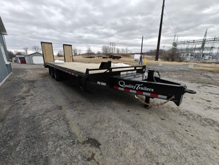 New Quality Pro Grade Pintle Deckover - 25' / 25K GVWR / Wood Filled Ramps