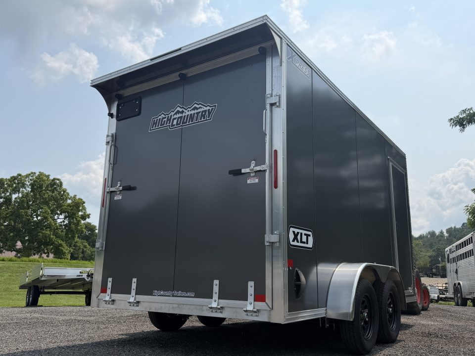 New 2026 High Country Xpress Trailers 7x14 XLT PRO Enclosed Trailer - Gray - w/ Ramp & Rear Spoiler - 7000# GVWR