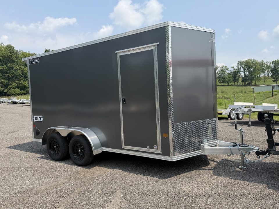 New 2026 High Country Xpress Trailers 7x14 XLT PRO Enclosed Trailer - Gray - w/ Ramp & Rear Spoiler - 7000# GVWR