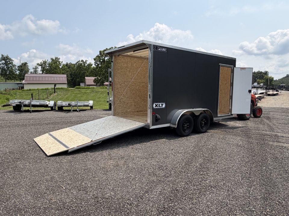 New 2026 High Country Xpress Trailers 7x14 XLT PRO Enclosed Trailer - Gray - w/ Ramp & Rear Spoiler - 7000# GVWR