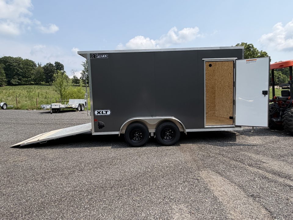 New 2026 High Country Xpress Trailers 7x14 XLT PRO Enclosed Trailer - Gray - w/ Ramp & Rear Spoiler - 7000# GVWR