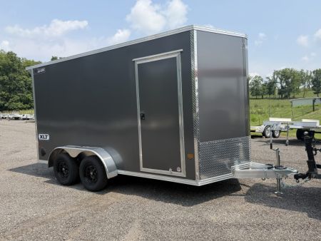 New 2026 High Country Xpress Trailers 7x14 XLT PRO Enclosed Trailer - Gray - w/ Ramp & Rear Spoiler - 7000# GVWR