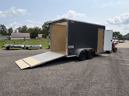 New 2026 High Country Xpress Trailers 7x14 XLT PRO Enclosed Trailer - Gray - w/ Ramp & Rear Spoiler - 7000# GVWR