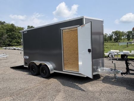 New 2026 High Country Xpress Trailers 7x14 XLT PRO Enclosed Trailer - Gray - w/ Ramp & Rear Spoiler - 7000# GVWR
