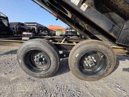 New 2026 Iron Bull DTG8316082 Dump Trailer 83x16 4' Sides Gooseneck With 8k Axles 17.5 Wheels Telescopic