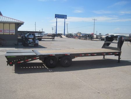 New 2026 Load Trail 102x25 GN Flatbed w/ Max Ramps 14k