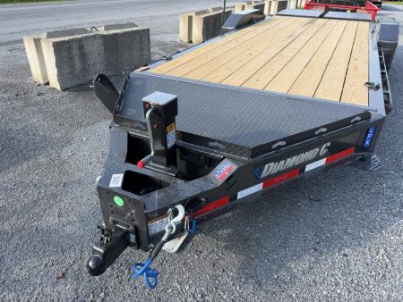 New 2026 Diamond C LPX208 Equipment Trailer MAX RAMPS ,SLIPPER ROLLER , 2 SPEED 15 K JACK