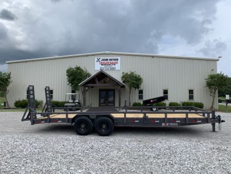 New 2026 Triple R 82X22+2 14K EQUIPMENT TRAILER WITH STAND UP RAMPS - 3X3 TUBE TOP