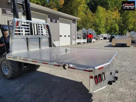 New Zimmerman Flatbed 60  CA DRW Chassis 97x114 with B&W Turnover Ball 6000XL
