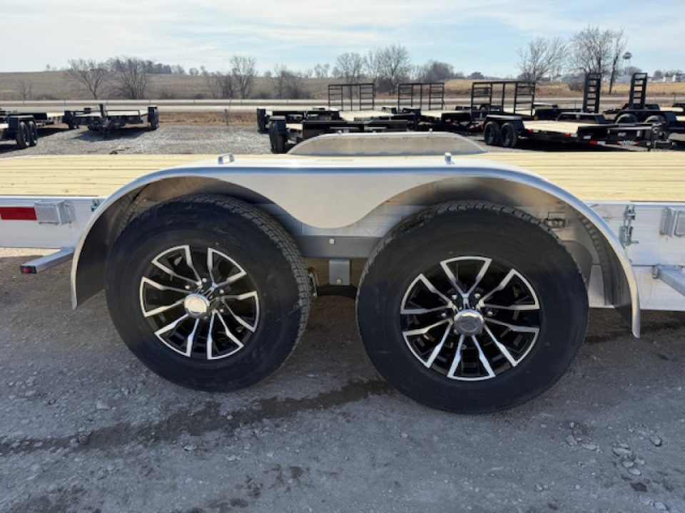 New 2026 H&H Aluminum 82"x20' 10k Electric Tilt Speed Loader Car Hauler Trailer