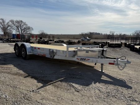 New 2026 H&H Aluminum 82"x20' 10k Electric Tilt Speed Loader Car Hauler Trailer