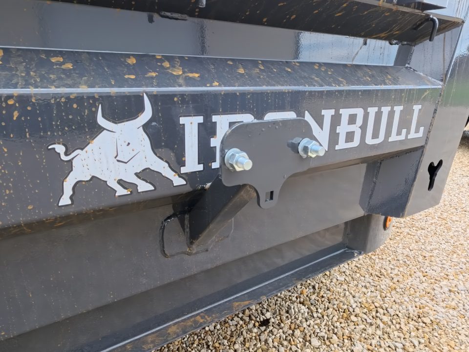 New 2027 Iron Bull 83 x 16 DWB Dump Trailer, 14,999 GVWR, Gray Dump Trailer