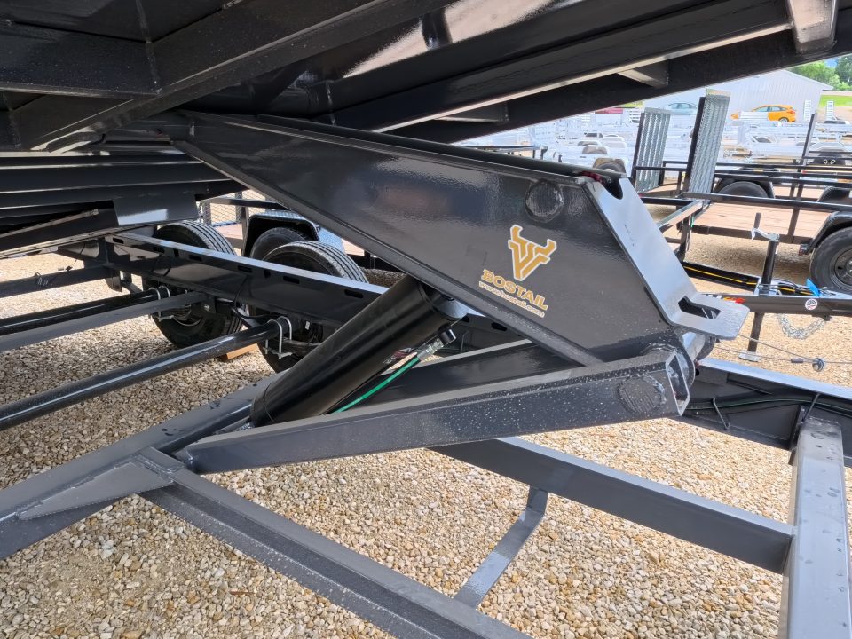 New 2027 Iron Bull 83 x 16 DWB Dump Trailer, 14,999 GVWR, Gray Dump Trailer