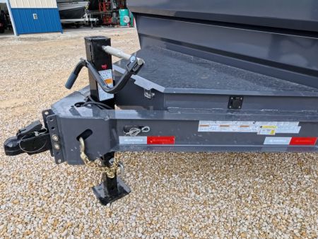New 2027 Iron Bull 83 x 16 DWB Dump Trailer, 14,999 GVWR, Gray Dump Trailer