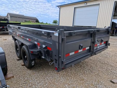 New 2027 Iron Bull 83 x 16 DWB Dump Trailer, 14,999 GVWR, Gray Dump Trailer
