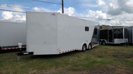 New 2026 Cargo Mate 24ft MOTORCYLE Trailer with LIVING QUARTERS