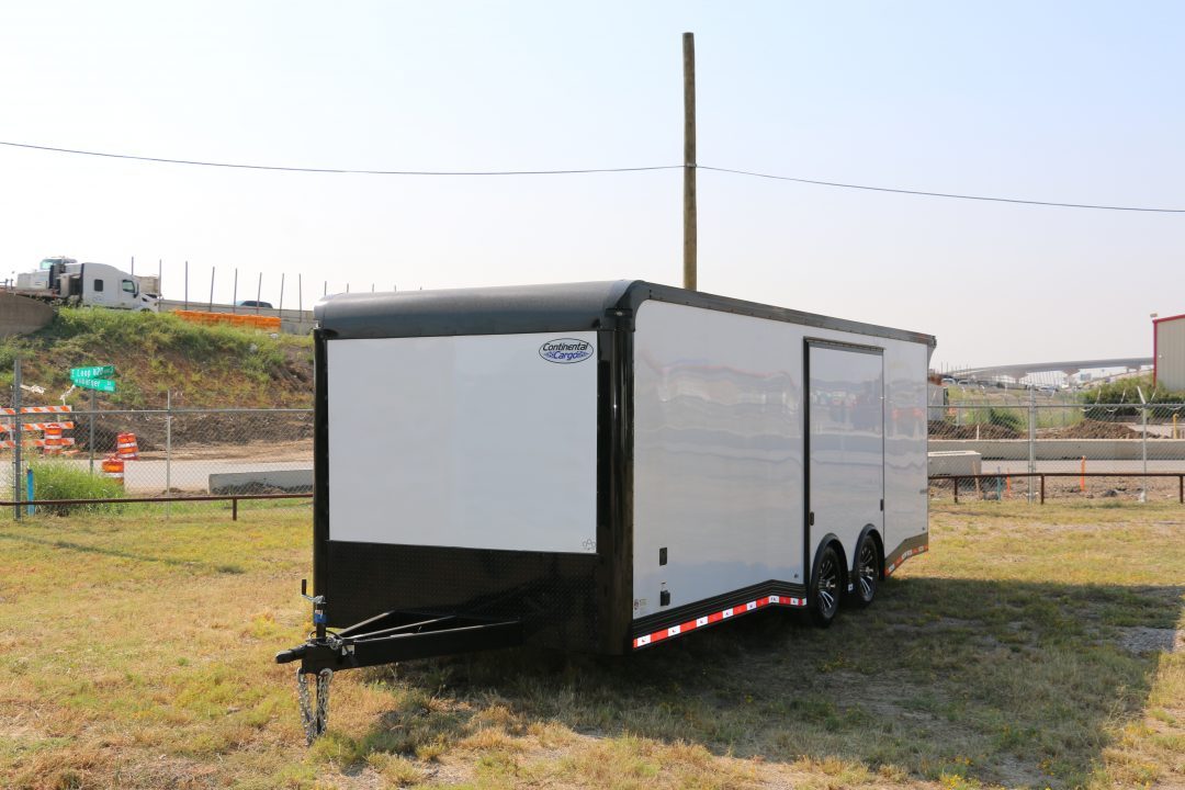 New 24FT W/FULL ESCAPE DOOR RACE TRAILER