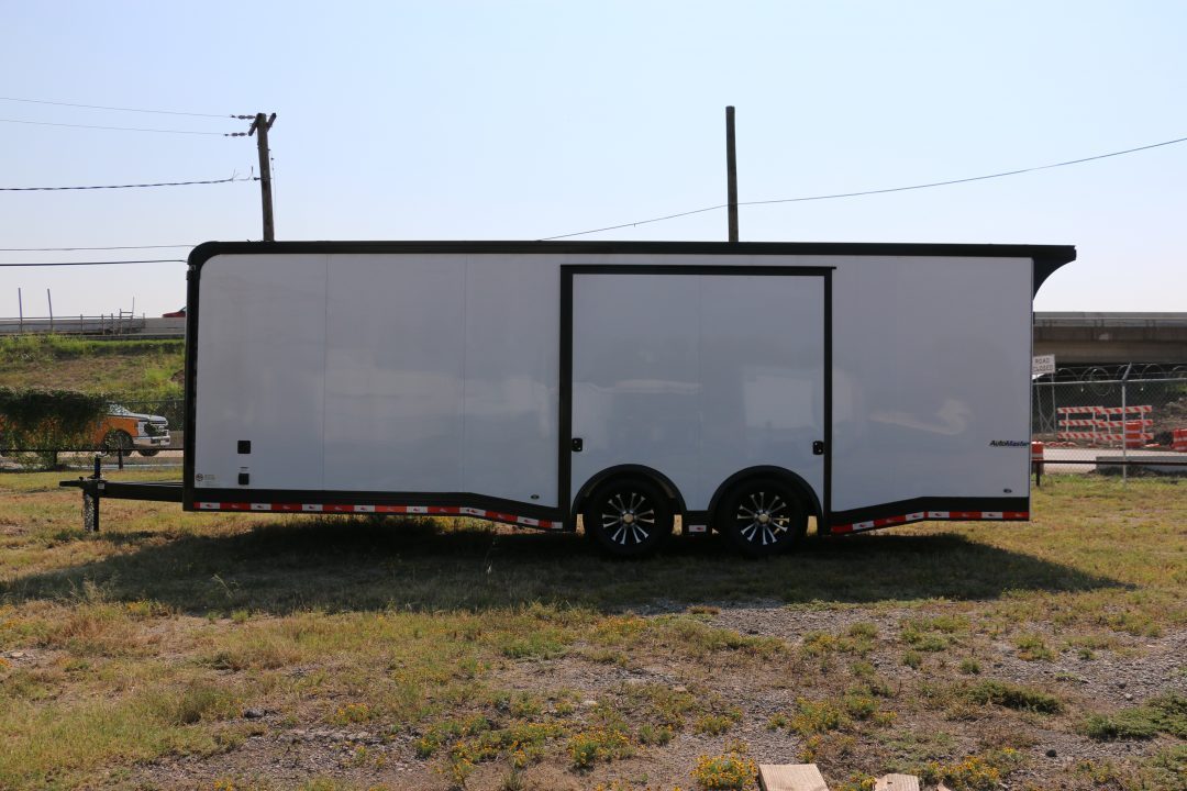 New 24FT W/FULL ESCAPE DOOR RACE TRAILER