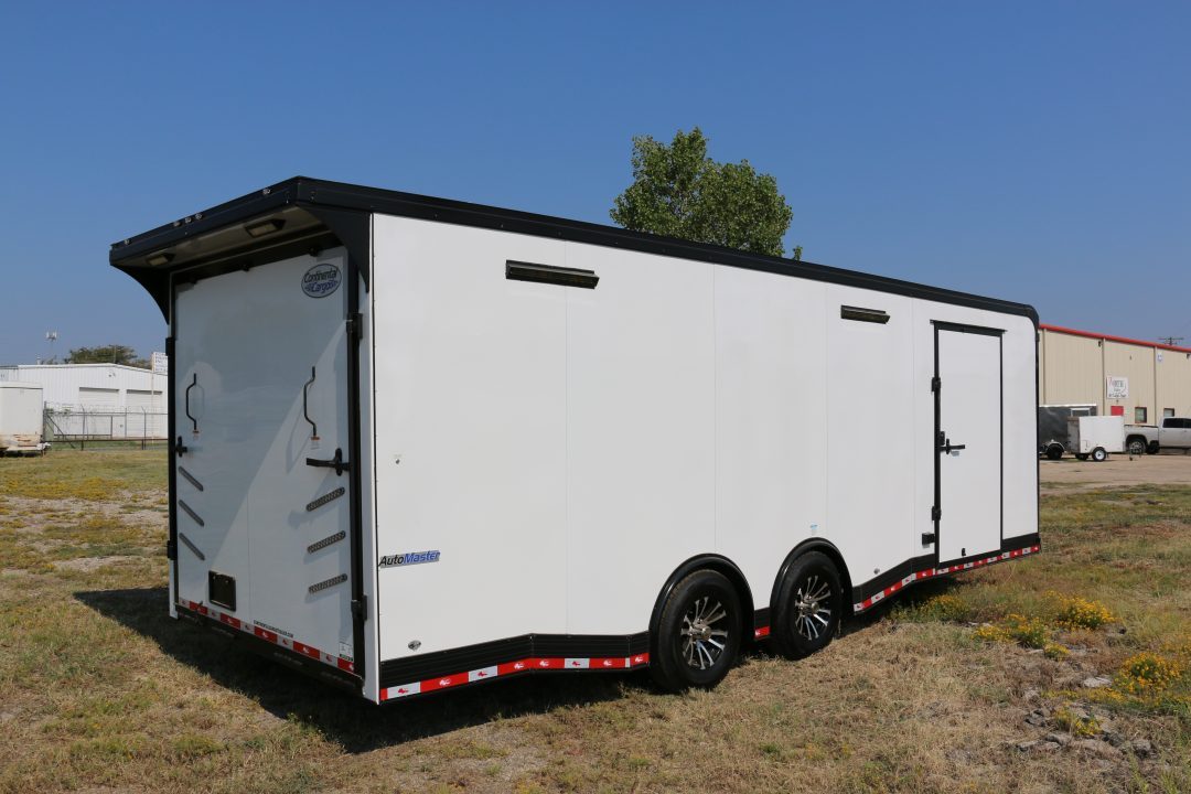 New 24FT W/FULL ESCAPE DOOR RACE TRAILER