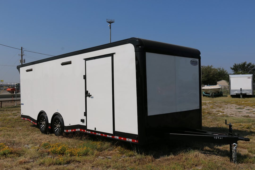 New 24FT W/FULL ESCAPE DOOR RACE TRAILER