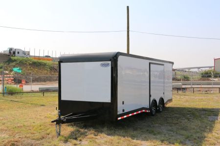 New 24FT W/FULL ESCAPE DOOR RACE TRAILER