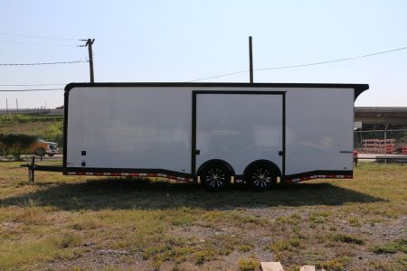 New 24FT W/FULL ESCAPE DOOR RACE TRAILER