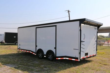 New 24FT W/FULL ESCAPE DOOR RACE TRAILER