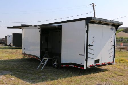 New 24FT W/FULL ESCAPE DOOR RACE TRAILER