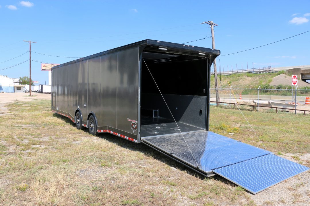 New 32 ft. Eliminator Super Stock Racer Package trailer with Sound System