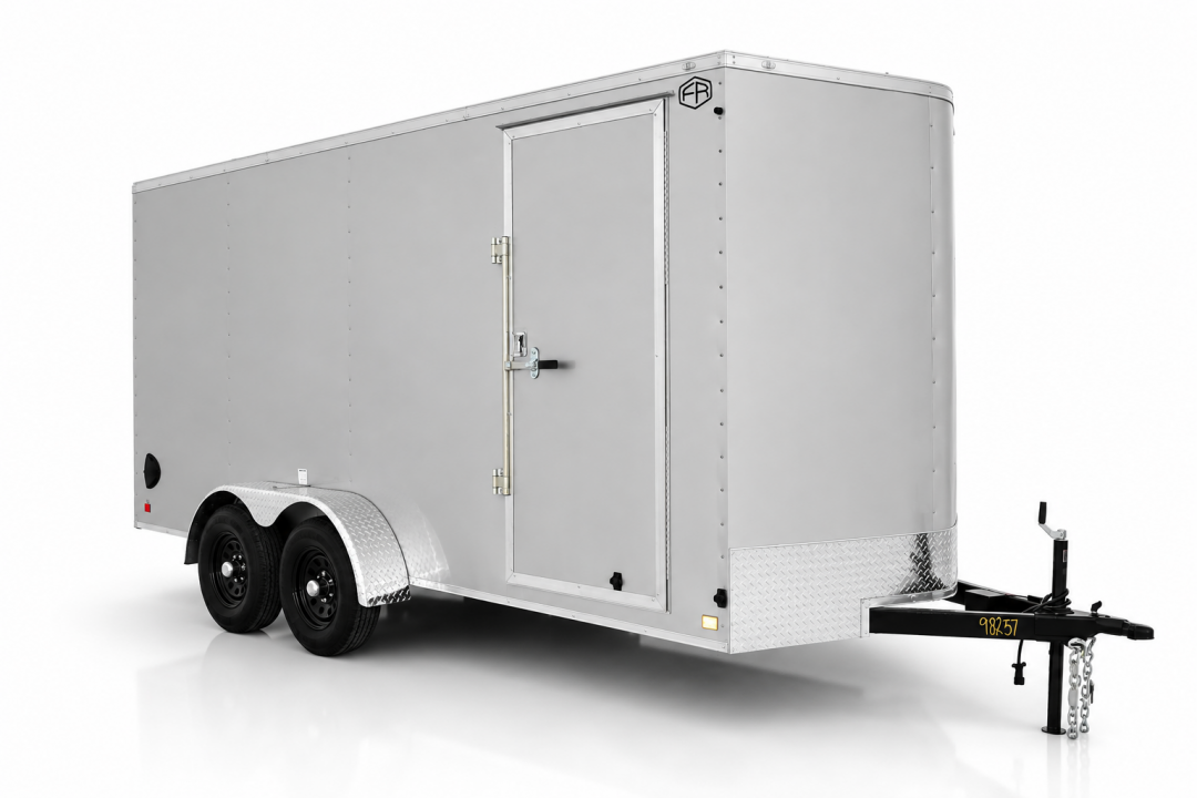 New 2027 Cargo Mate 7X16 LEE SEMI SCREWLESS W/5.2K AXLES Cargo / Enclosed Trailer