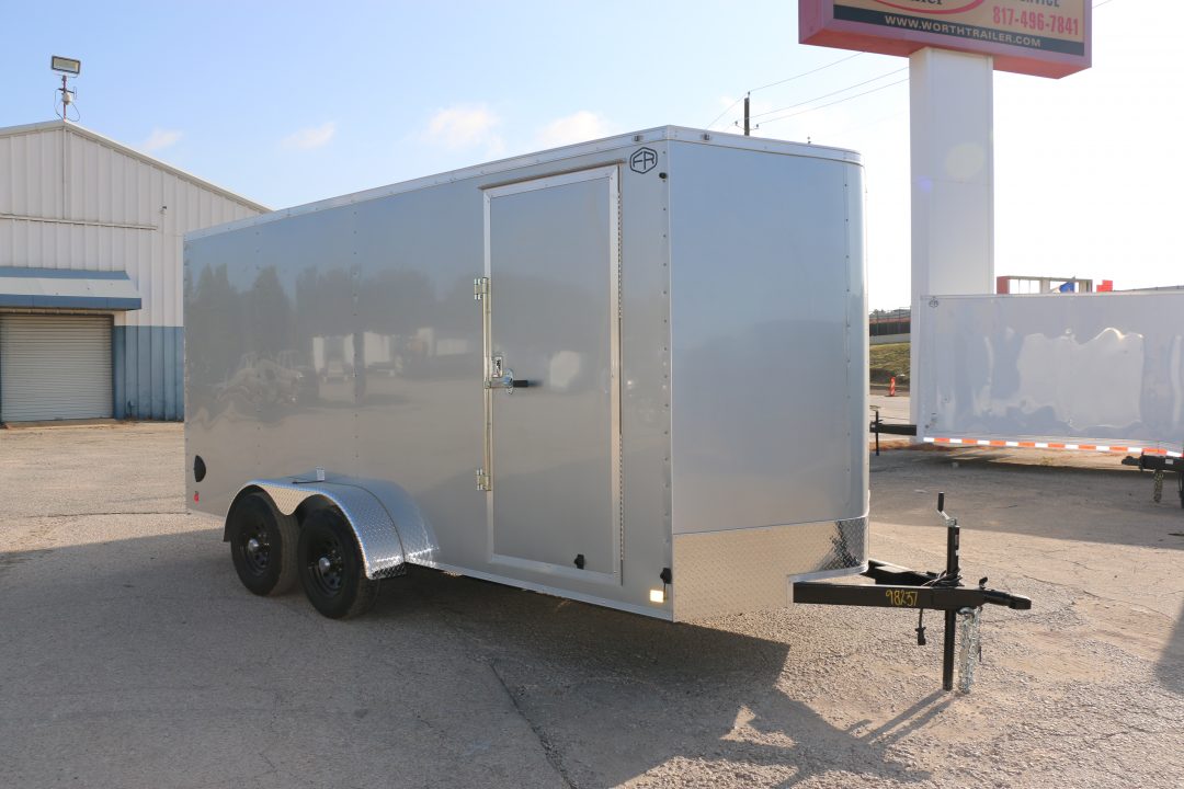 New 2027 Cargo Mate 7X16 LEE SEMI SCREWLESS W/5.2K AXLES Cargo / Enclosed Trailer