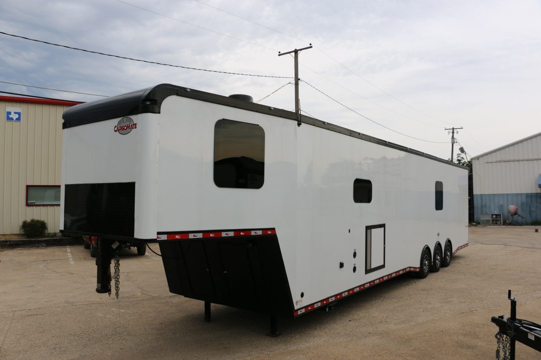 New 2026 Cargo Mate 8.5 X 44 ELIMINATOR SS RACE TRAILER W/ BATH, BED AND MUCH MORE