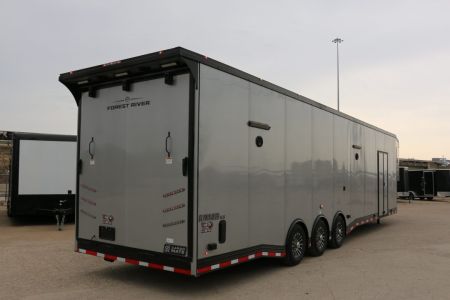 New 2026 Cargo Mate 8.5 X 44 ELIMINATOR SS RACE TRAILER W/ BATH, BED AND MUCH MORE