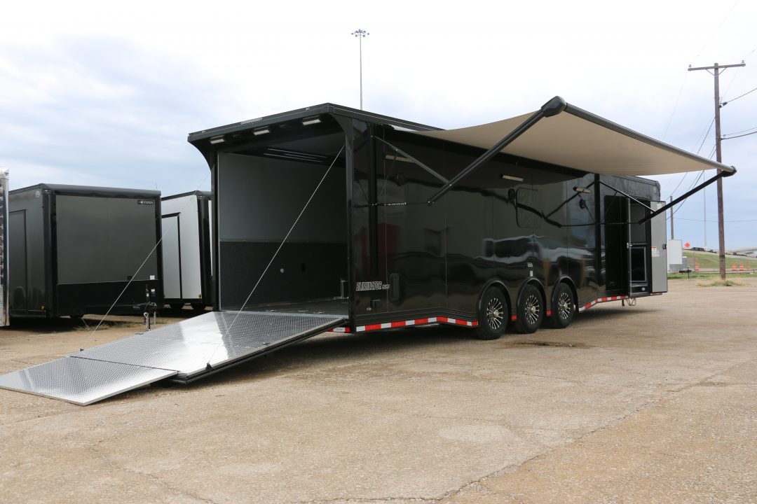 New 2026 Cargo Mate 8.5"x34' ELIMINATOR SS W/BATHROOM, MINI SPLIT, AWNING AND MORE!