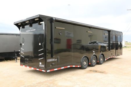 New 2026 Cargo Mate 8.5"x34' ELIMINATOR SS W/BATHROOM, MINI SPLIT, AWNING AND MORE!