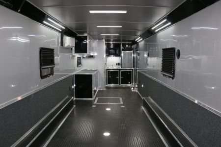 New 2026 Cargo Mate 8.5"x34' ELIMINATOR SS W/BATHROOM, MINI SPLIT, AWNING AND MORE!